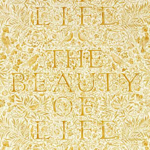 The Beauty of Life | Adorned Script Wallpaper