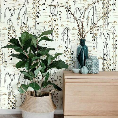 Willow Branches | Oriental Forest Wallpaper