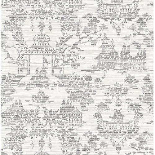 Chinoiserie | Toile Weave Wallpaper