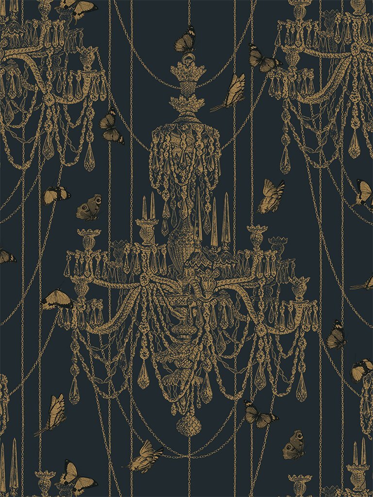 Crystal Wings Art Deco wallpaper design in Midnight Gold- Wallpaper Shop Australia Crystal Wings Art Deco wallpaper design in Midnight Gold- Wallpaper Shop Australia