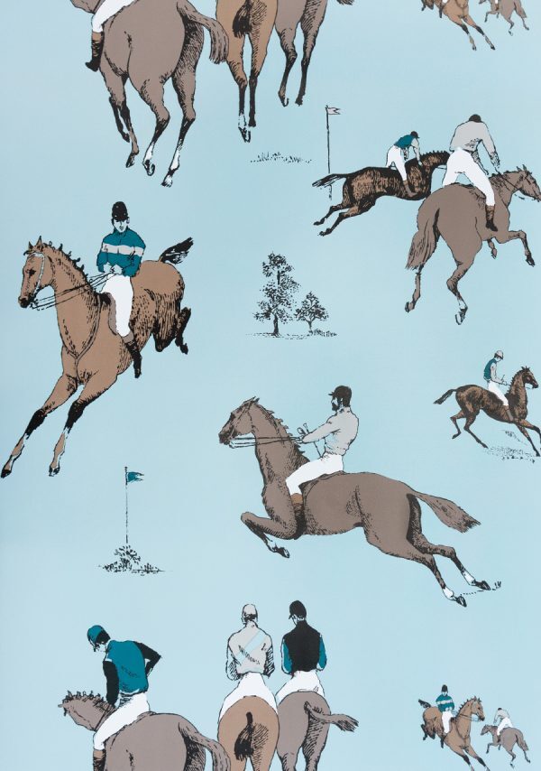 Mind The Gap Equestrian Plaid Wallpaper
