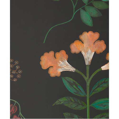 Botanical Stripe | Foliage Print Wallpaper