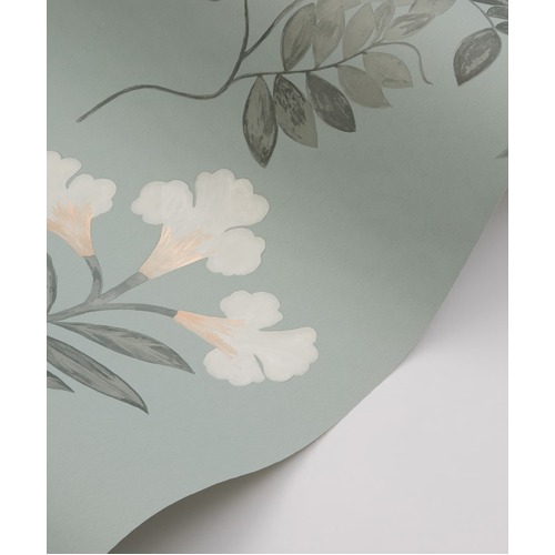 Botanical Stripe | Foliage Print Wallpaper