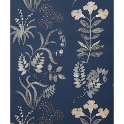 Botanical Stripe | Foliage Print Wallpaper