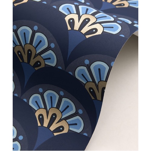 Deco Scallop | Geo Art Deco Wallpaper