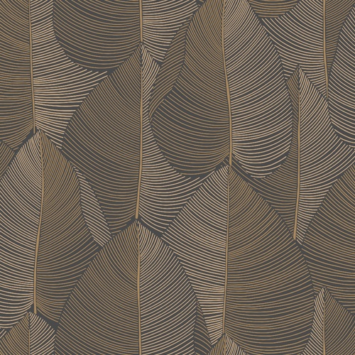 Nuance | Striped Leaf Wallpaper