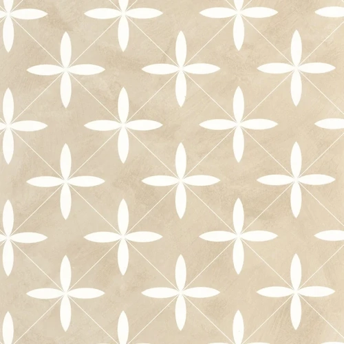 Cement Tiles | Petal Motif Tile Wallpaper