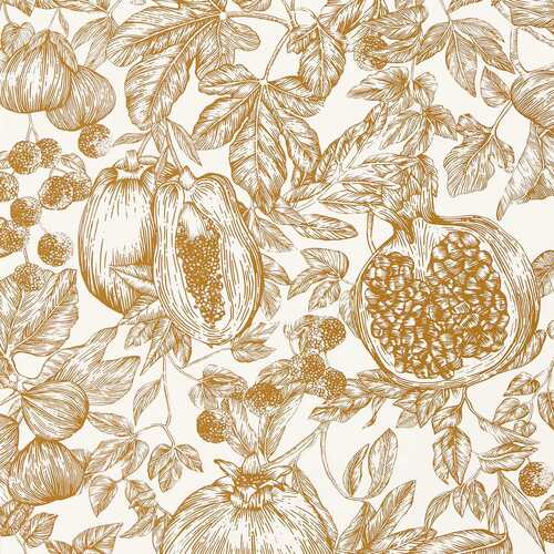 Melograno | Fruit Toile Wallpaper