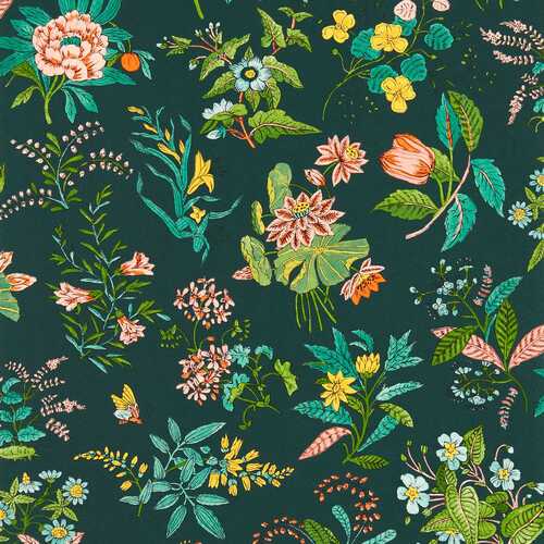 Woodland Floral | Spring Foliage Wallpaper