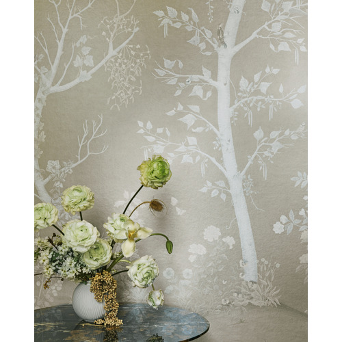 Seasonal Woods | Metallic Tree Wall Mural