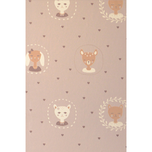 Hearts | Animal Face Wallpaper