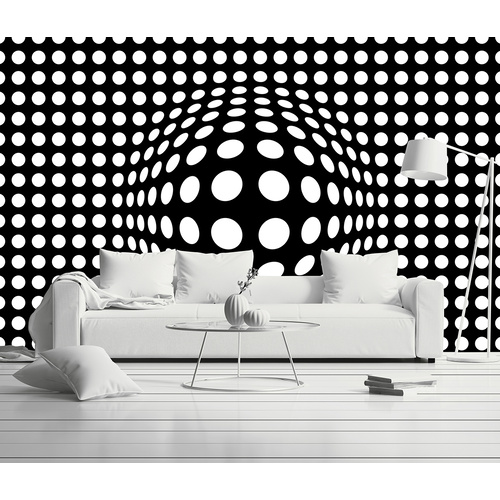 Dots Black & White - Inverted