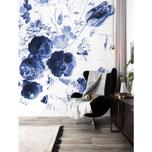 Royal Blue Flower 1 Wall Mural