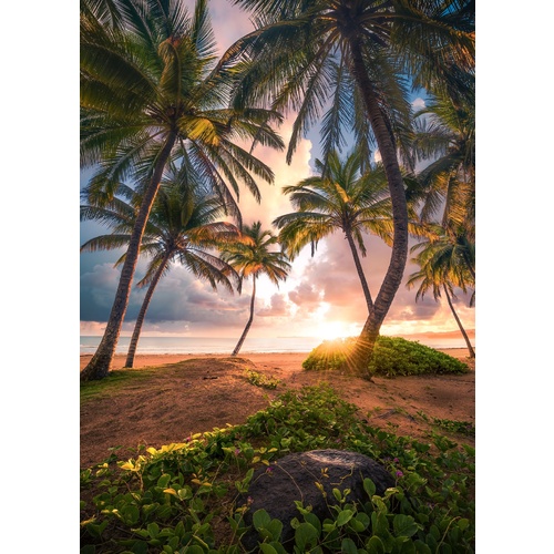 Mural | Vertical Paradise | SHX4-090 | Beach Sunrise