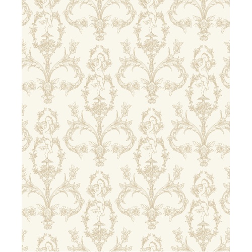 Seraphin | Arabesque Scroll Wallpaper