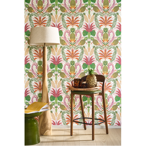 Samba | Tropical Damask Wallpaper