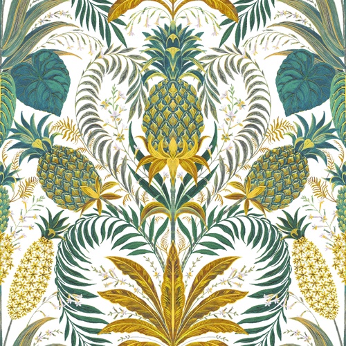 Samba | Tropical Damask Wallpaper