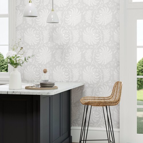 Mapperton | Leaf Swirl Wallpaper