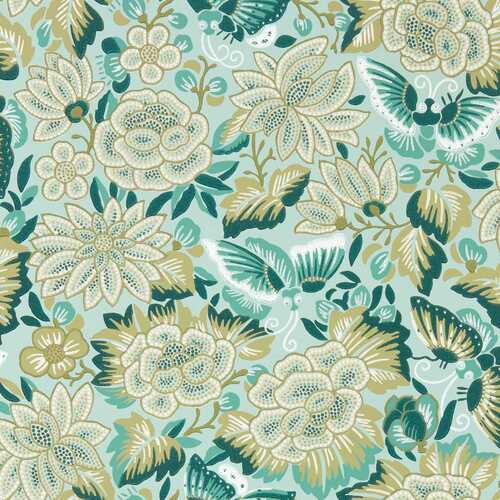 Amara Butterfly | Flower Garden Wallpaper