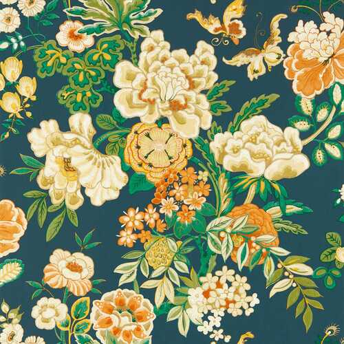 Emperor Peony | Bold Bouquet Wallpaper