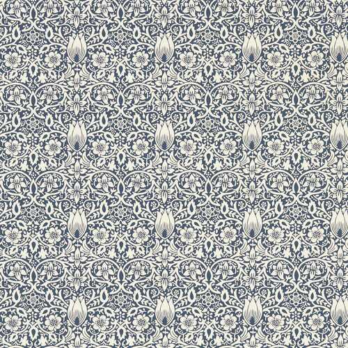 Borage | Floral Damask Wallpaper