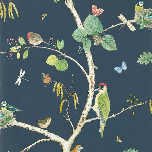 Woodland Chorus | Perched Birds Wallpaper