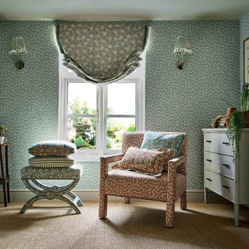 Truffle | Swirling Dots Wallpaper