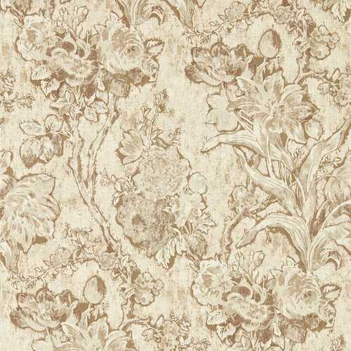 Fringed Tulip Toile | Floral Trail Wallpaper