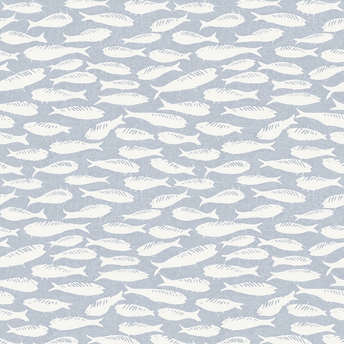 Nunkie Sardine | Fish Motif Wallpaper