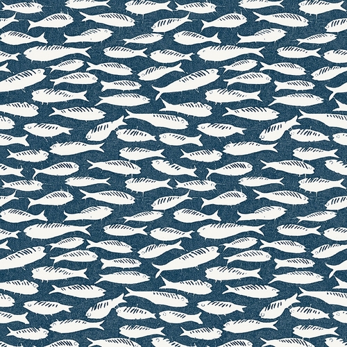 Nunkie Sardine | Fish Motif Wallpaper