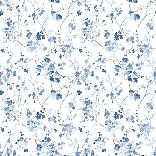 Glinda Floral Trail | Painted Flowers Wallpaper