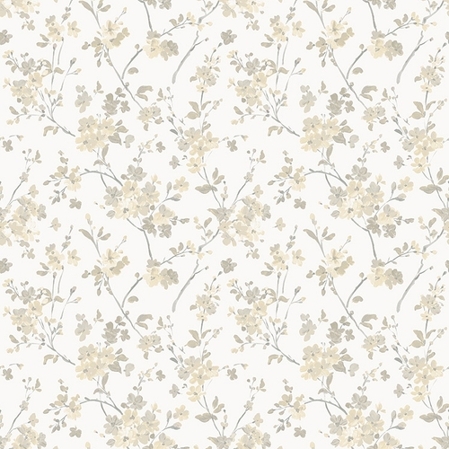 Glinda Floral Trail | Painted Flowers Wallpaper