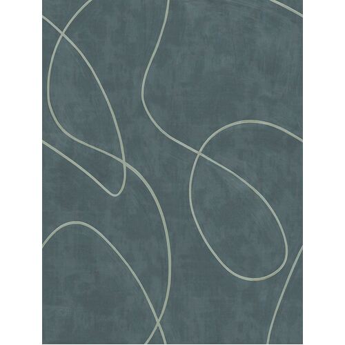 Painted Lines Mural | Indigo