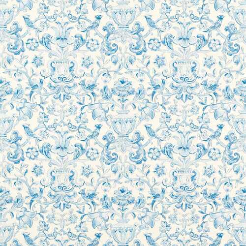 Pompadour Print | French Damask Wallpaper