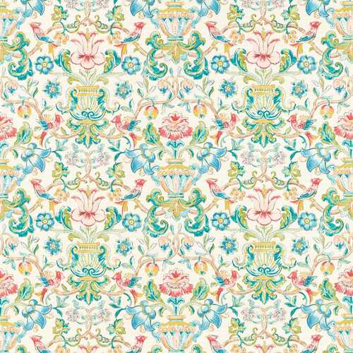 Pompadour Print | French Damask Wallpaper