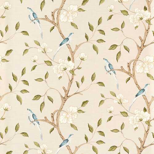 Eleonora Print | Textile Bird Wallpaper