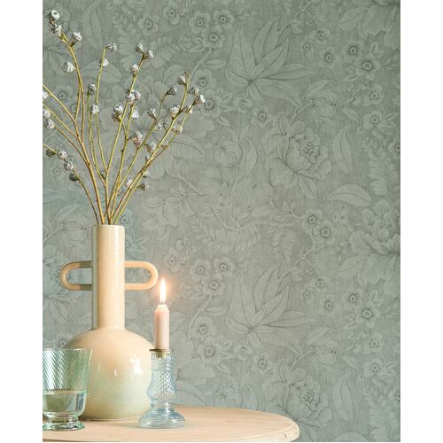 Bold Garden | Floral Etch Wallpaper