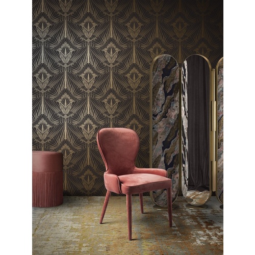 Gershwing | Art Deco Feather Wallpaper