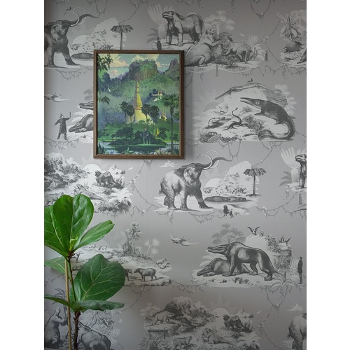 Extinctopia | Prehistoric Toile Wallpaper