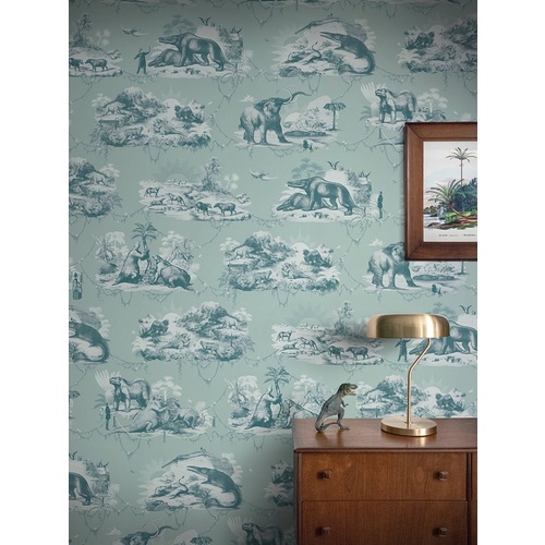 Extinctopia | Prehistoric Toile Wallpaper