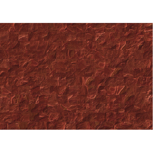 Komar Mural | Red Slate Tiles
