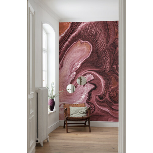 Komar Mural |  Melange | Deep Red 