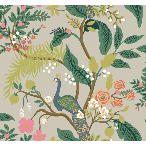 Peacock | Tropical Linen & Green