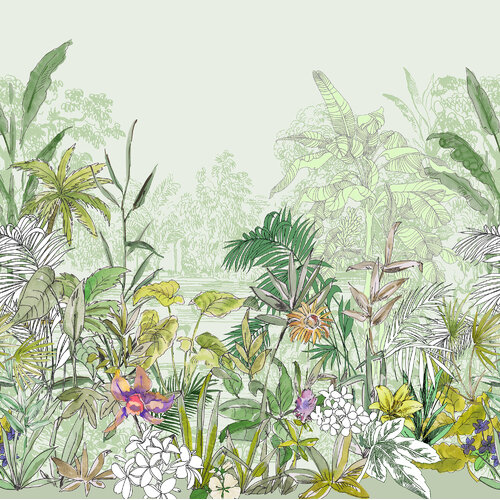 Mural | Hortus - Summer flower fields