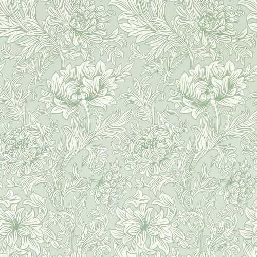 Simply Morris | Chrysanthemum Toile - Green