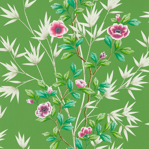 Lady Alford | Green with Pink Flowers