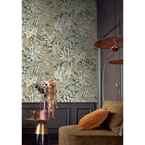 Madhuca | Painted Foliage Wallpaper