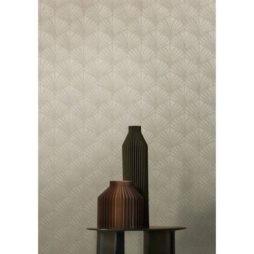 Nereides | Art Deco Leaf Wallpaper
