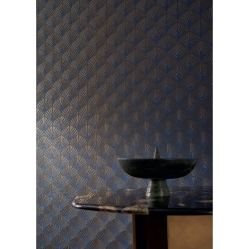 Nereides | Art Deco Leaf Wallpaper