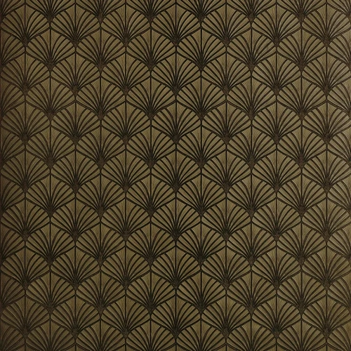 Nereides | Art Deco Leaf Wallpaper